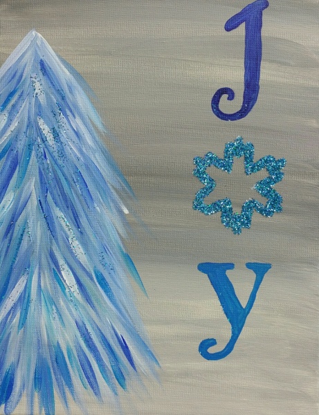 Winter  Joy Tree Blue
