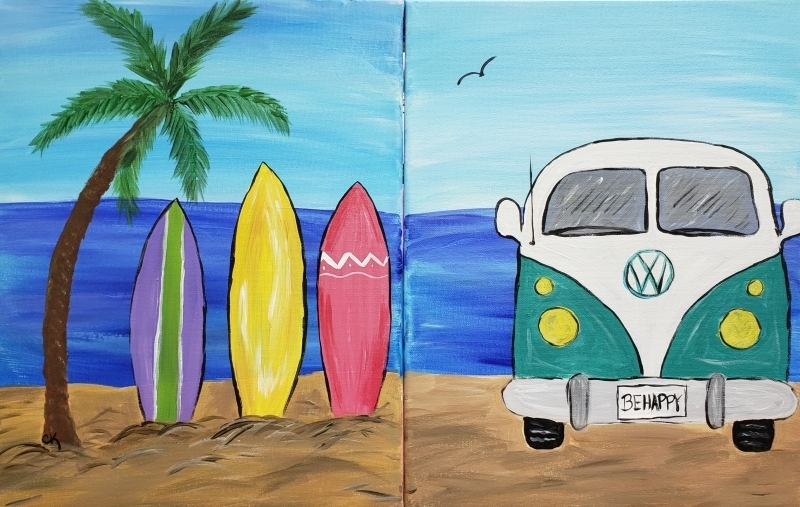 Surf Boards and Sun - Partner Paint