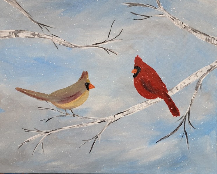 Winter - A couple cardinals