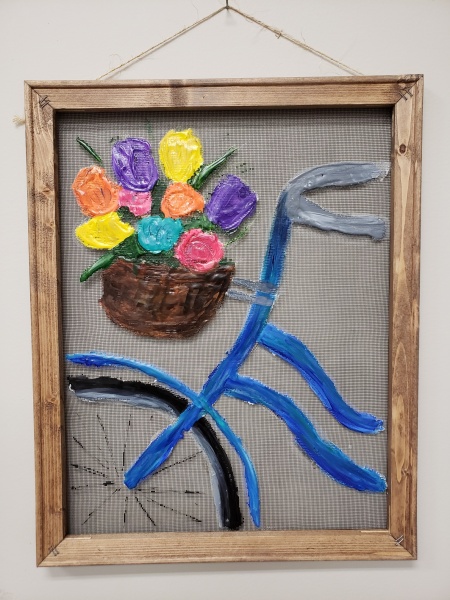 Screen - Bike with Flower basket