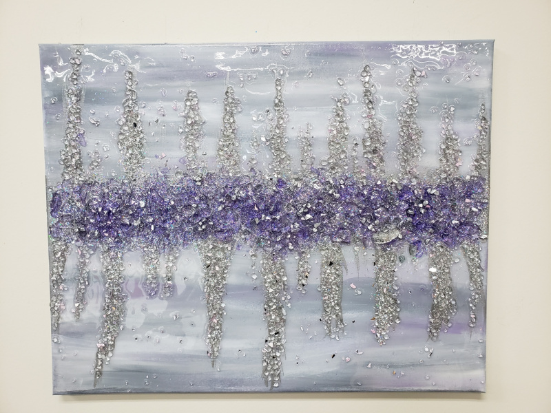 Xcelent Guest Creation - Abstract purple and silver