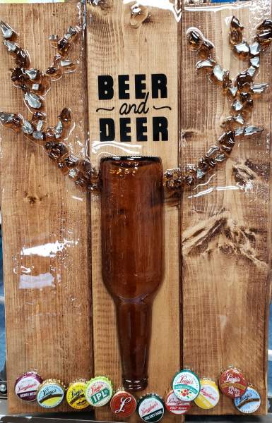 Beer and Deer -shattered art