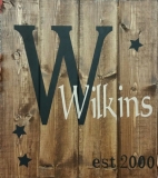 Name sign Wilkins(14x16)